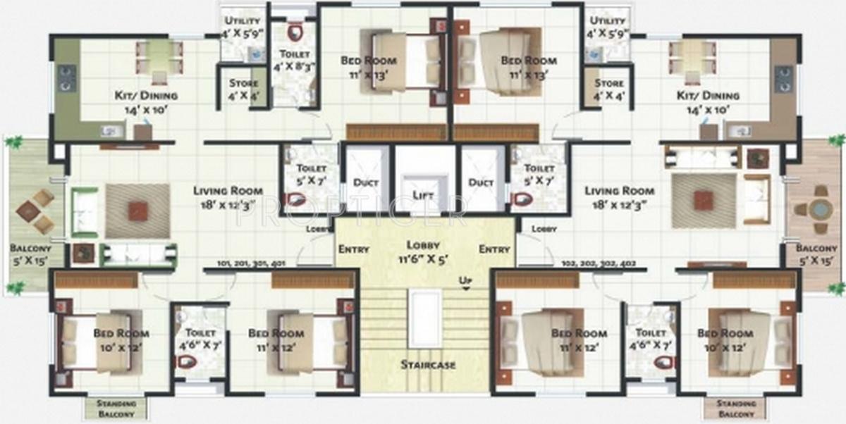 Images for Cluster Plan of Bagad Vasant Vihar