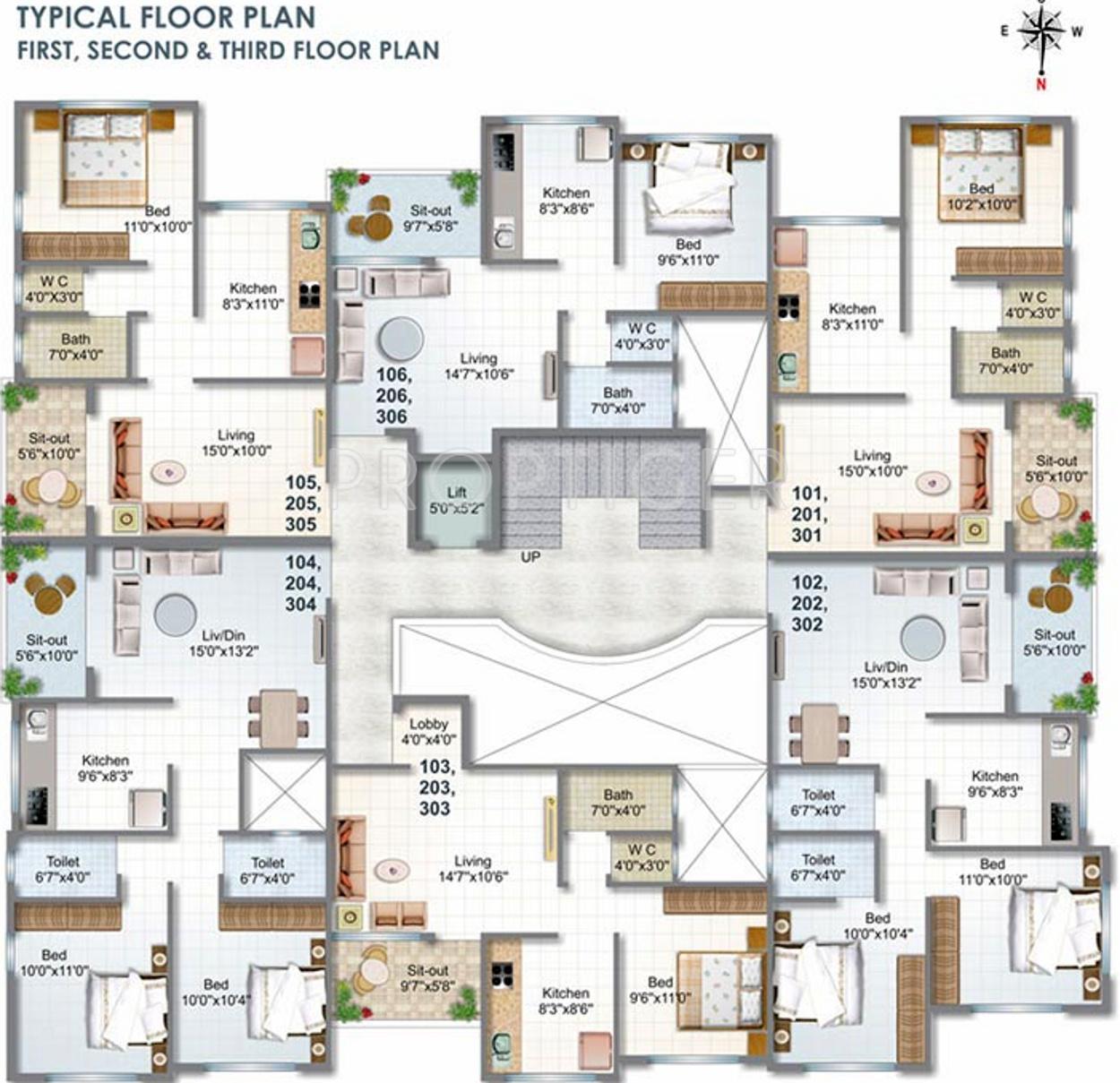 Images for Cluster Plan of Shree Buildcon Nashik Lambodar Classic