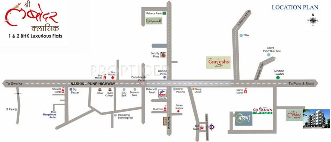 Images for Location Plan of Shree Buildcon Nashik Lambodar Classic