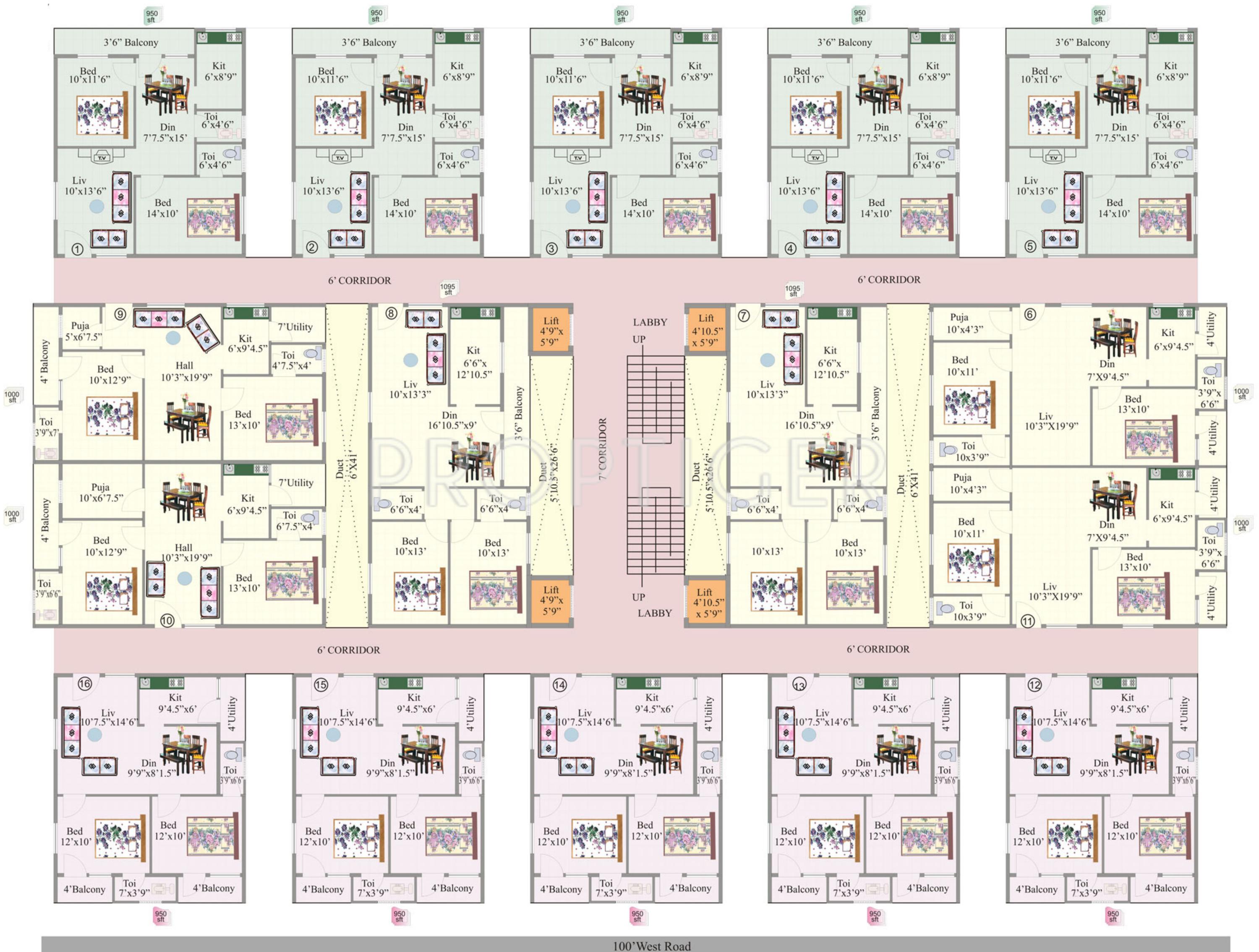 Images for Cluster Plan of KR Geethanjali Elite