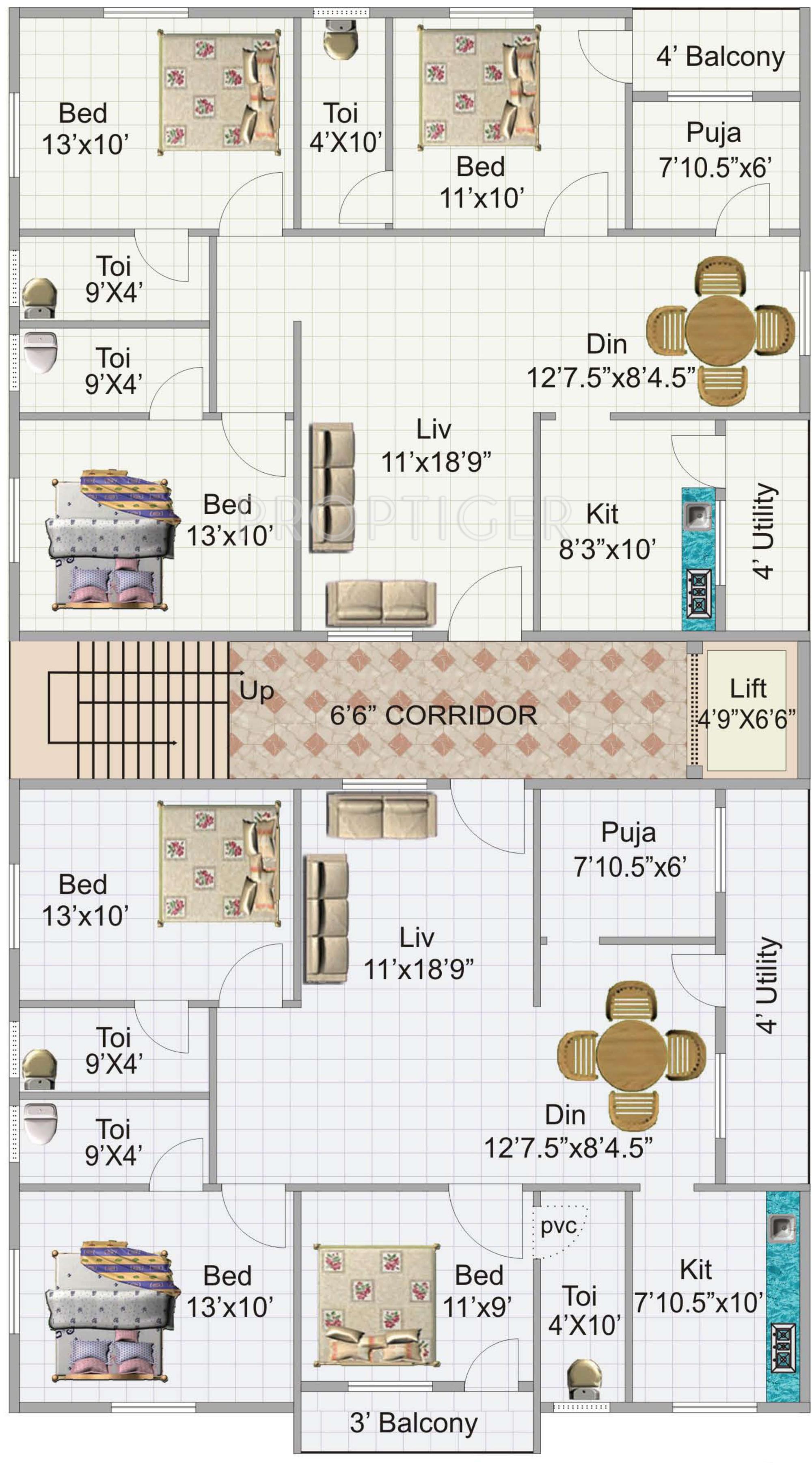 Images for Cluster Plan of KR Geethanjali Grand