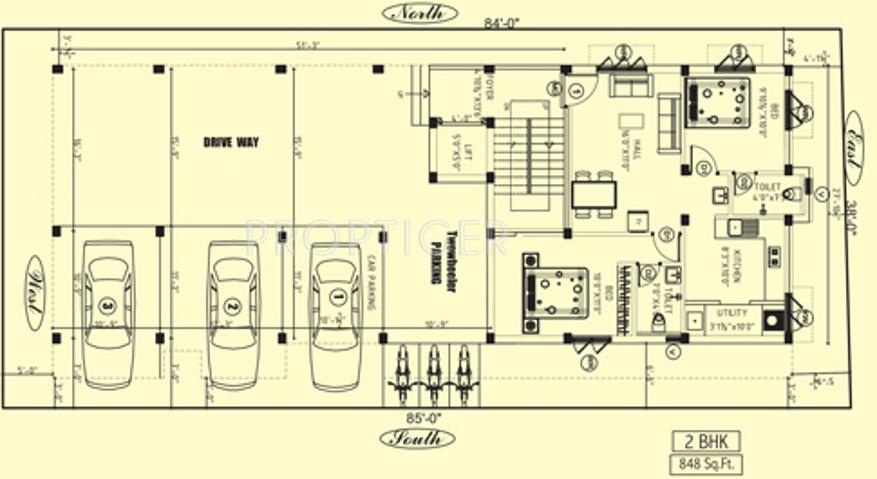 mangal-home-builders-private-limited shri-kamakshi Shri Kamakshi Cluster Plan for Ground Floor