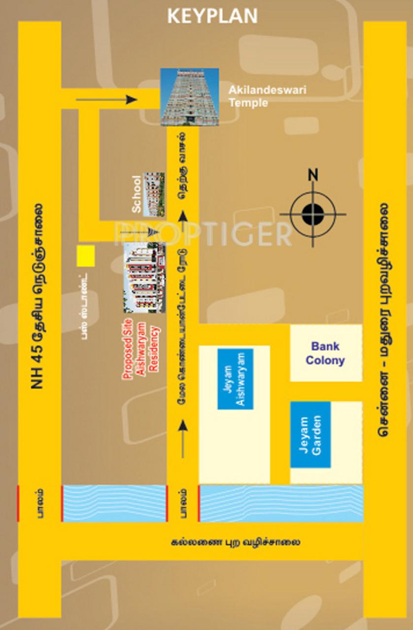 aishwaryam-residency Location Plan