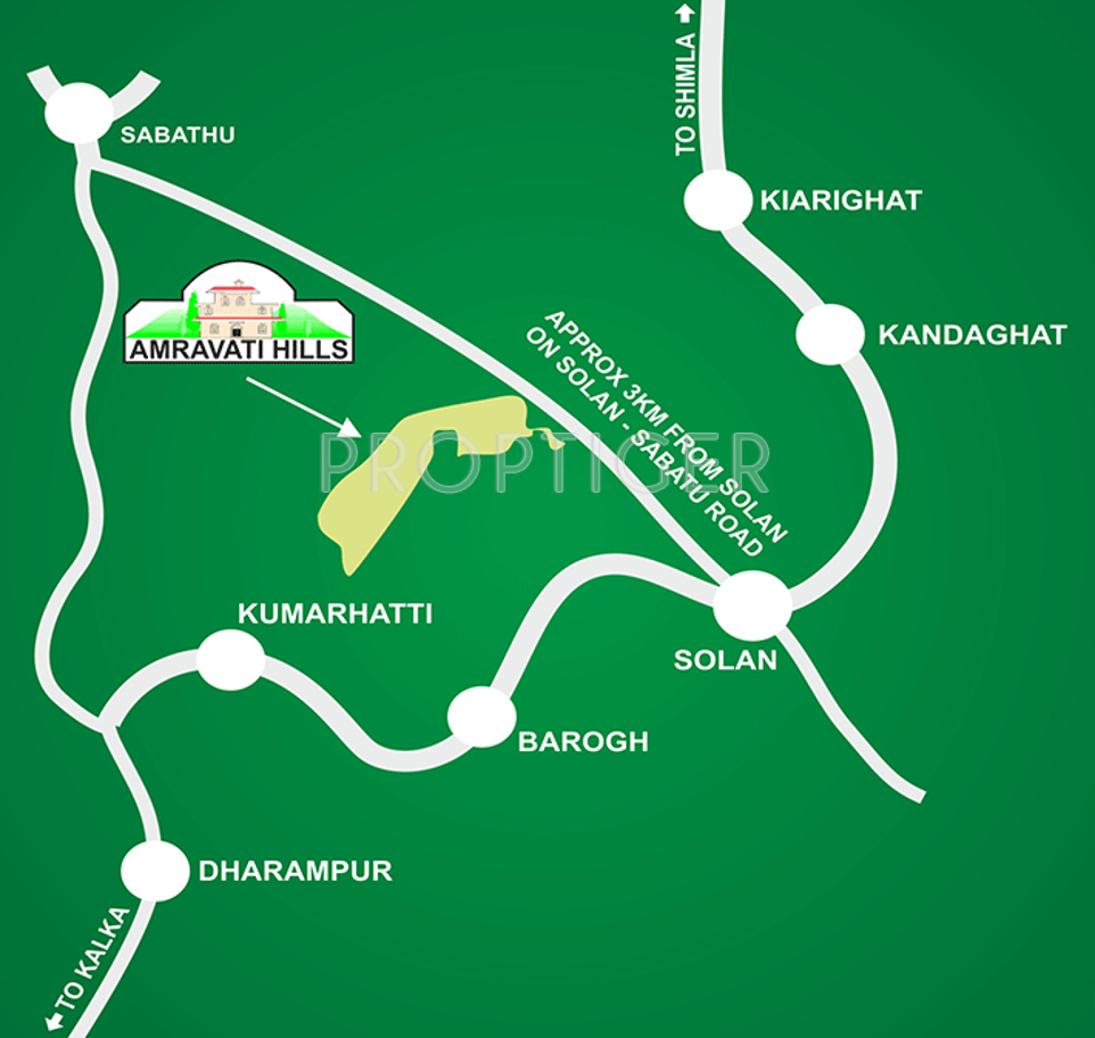 hills-villa Images for Location Plan of Amarnath Aggarwal Amravati Hills Villa