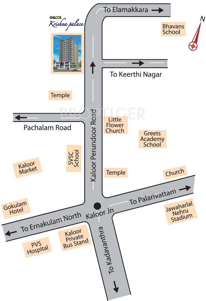 krishna-palace Images for Location Plan of Cheloor Krishna Palace