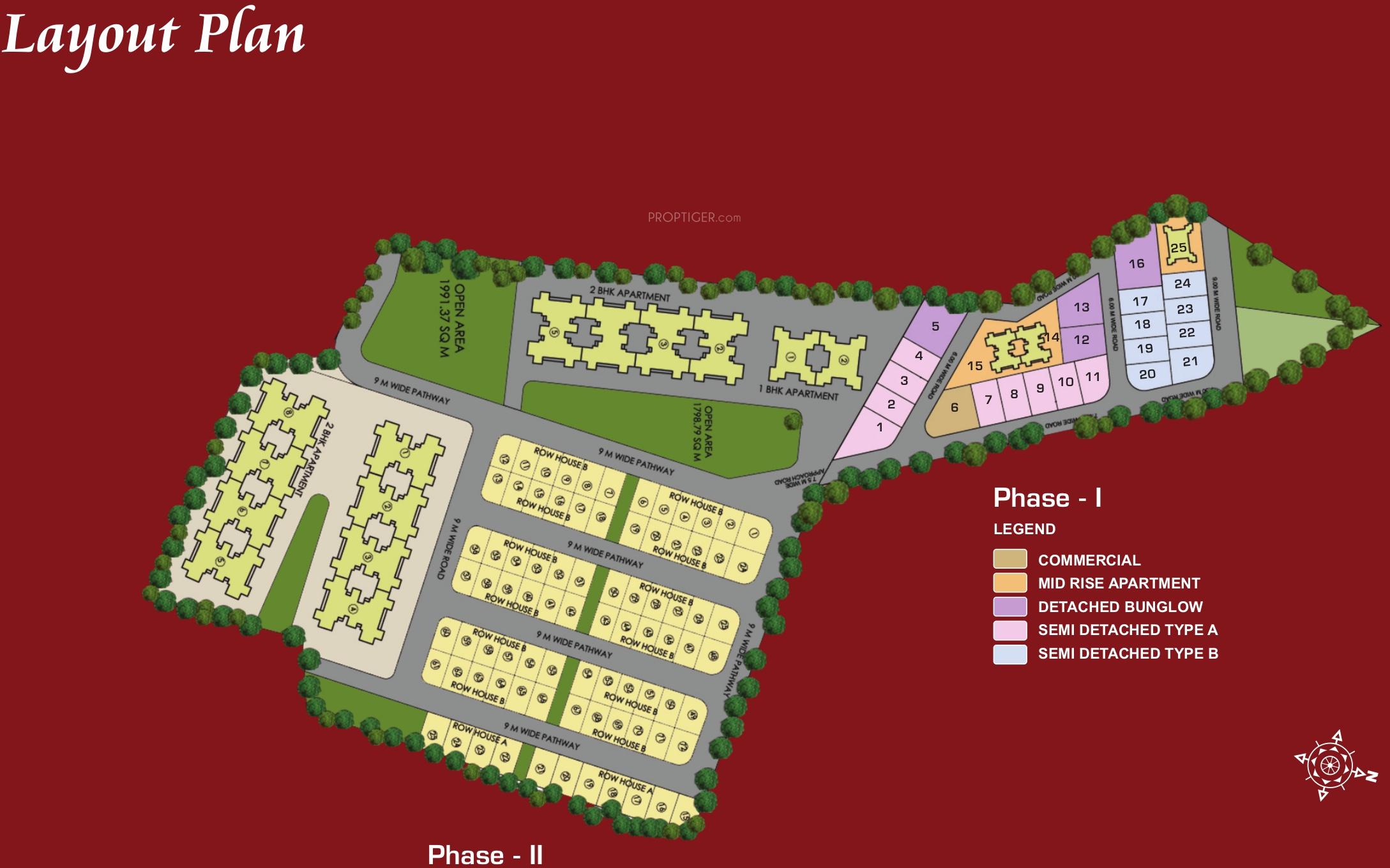 Images for Layout Plan of Pushkar Spring Garden Apartment Phase I