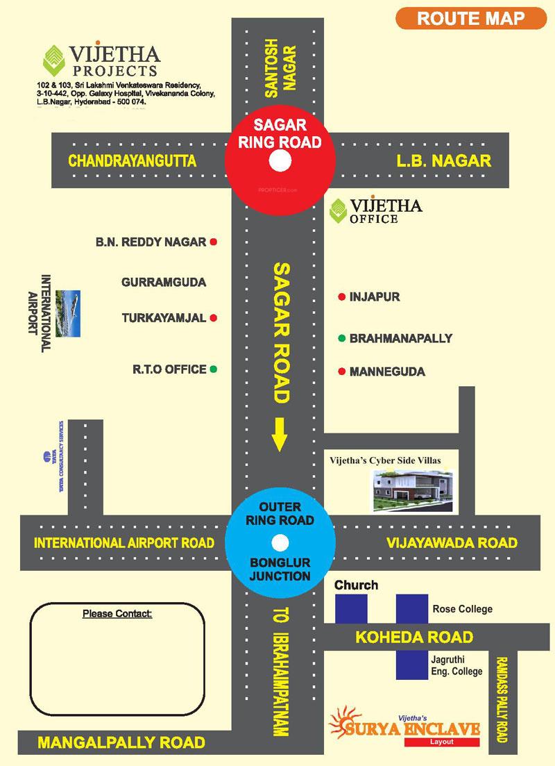 Images for Location Plan of Vijetha Projects Surya Enclave