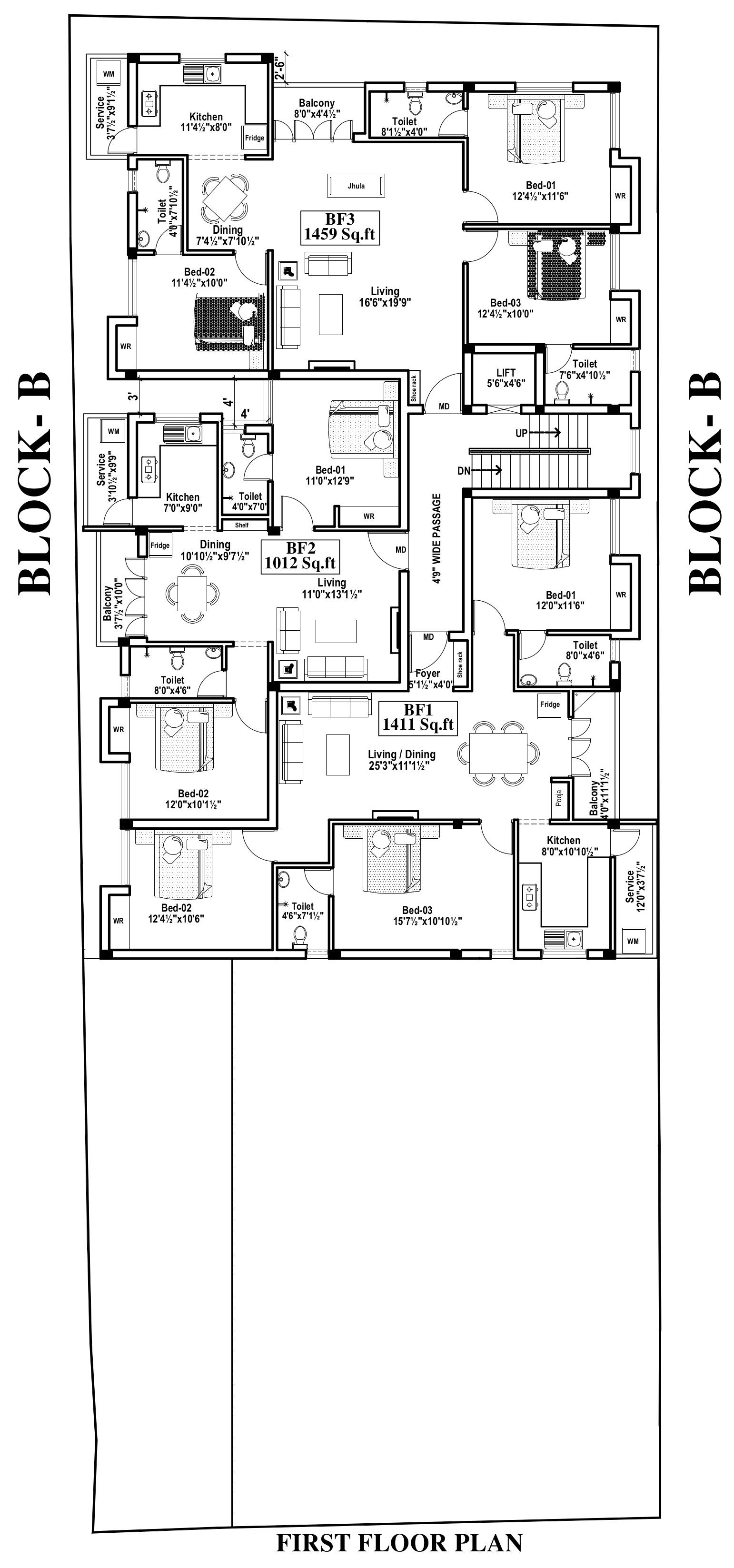 Images for Cluster Plan of KK Shanti Apartment