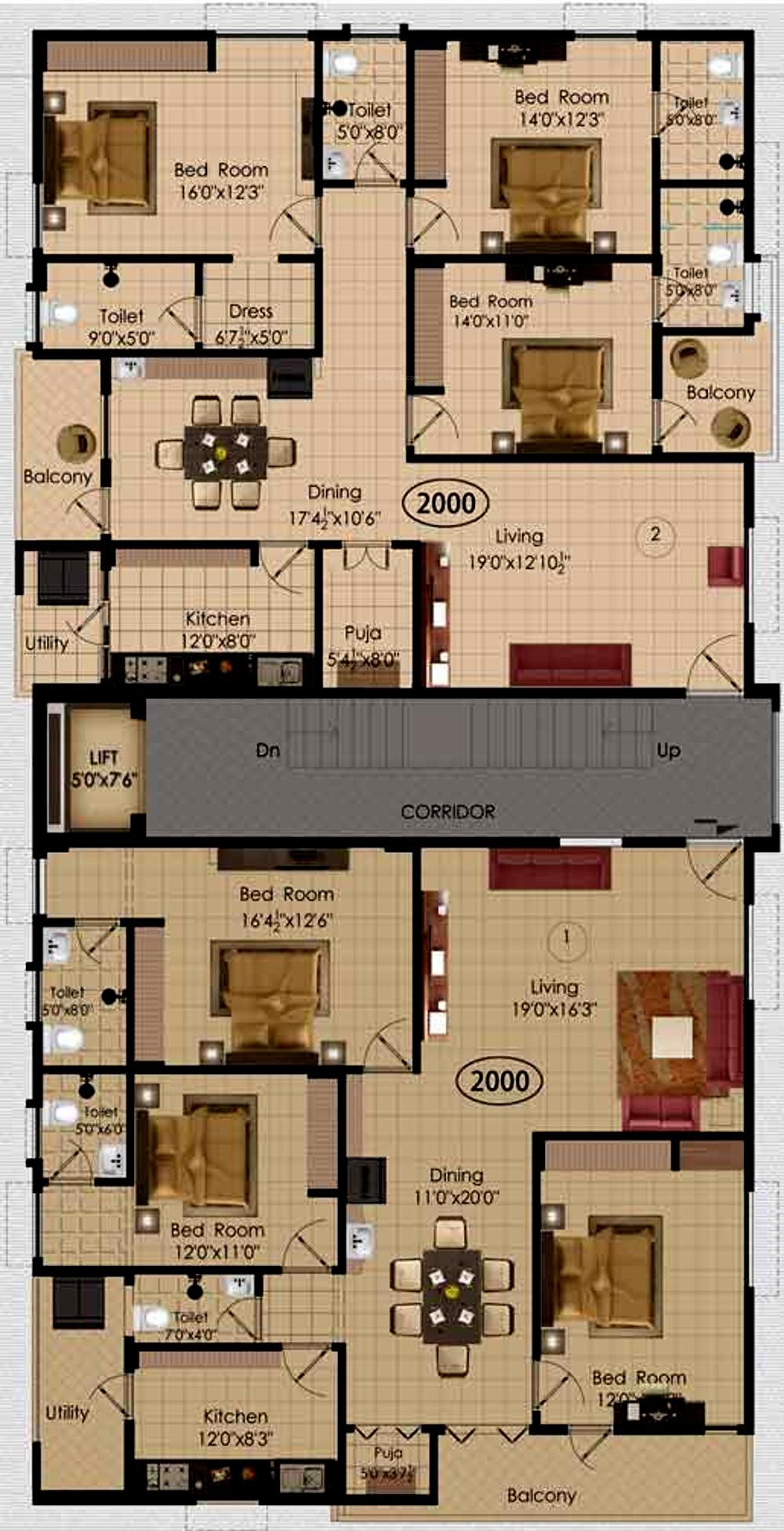 Images for Cluster Plan of Pavan Sarojinidevi Enclaves