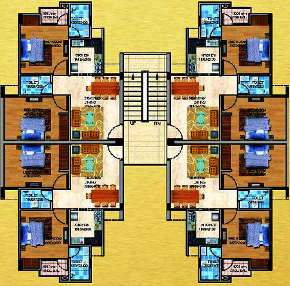 Images for Cluster Plan of UPAVP Gulmohar Enclave