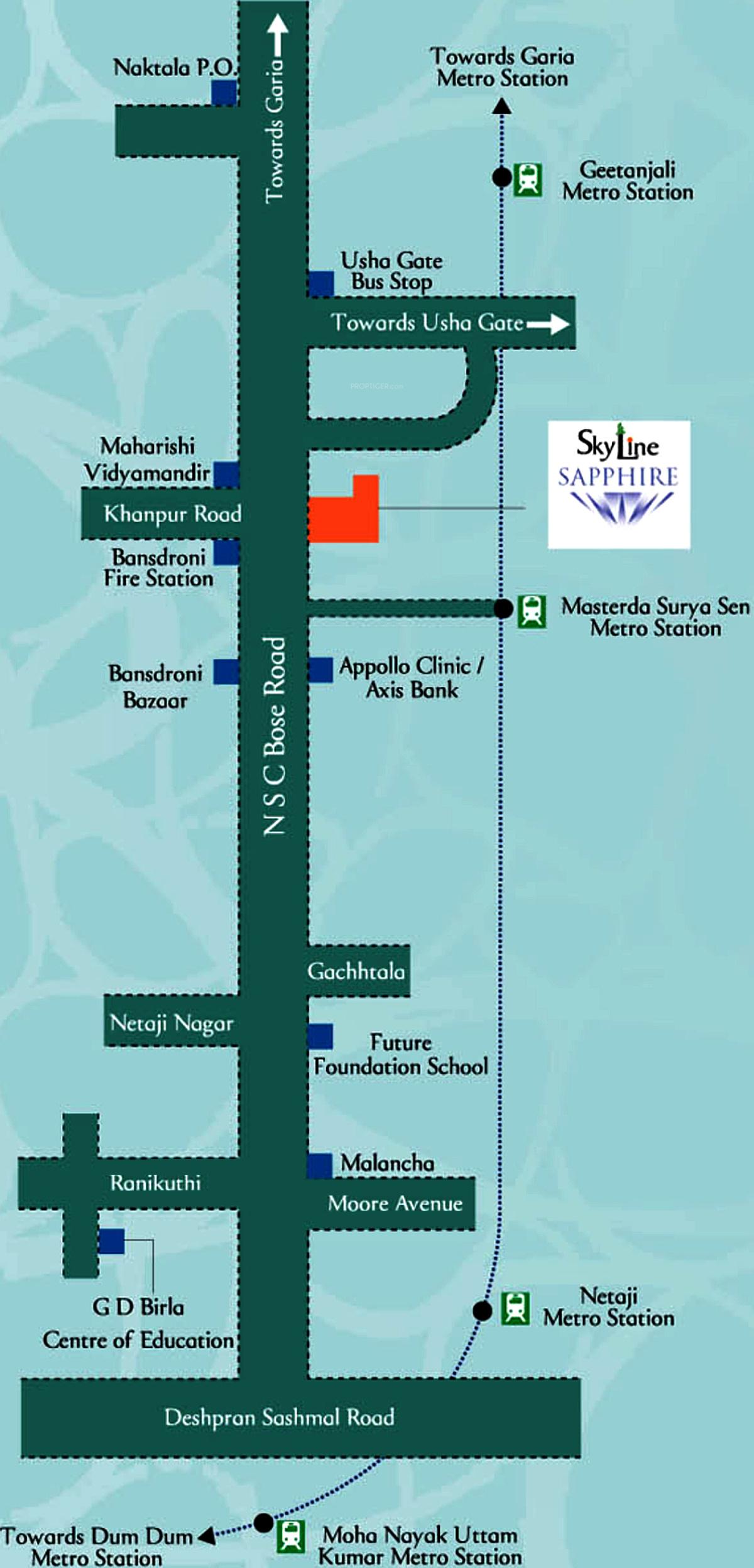 sapphire Images for Location Plan of Skyline Sapphire