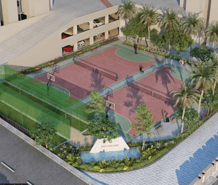 planet-north-phase-4-dosti-opal Badminton Court