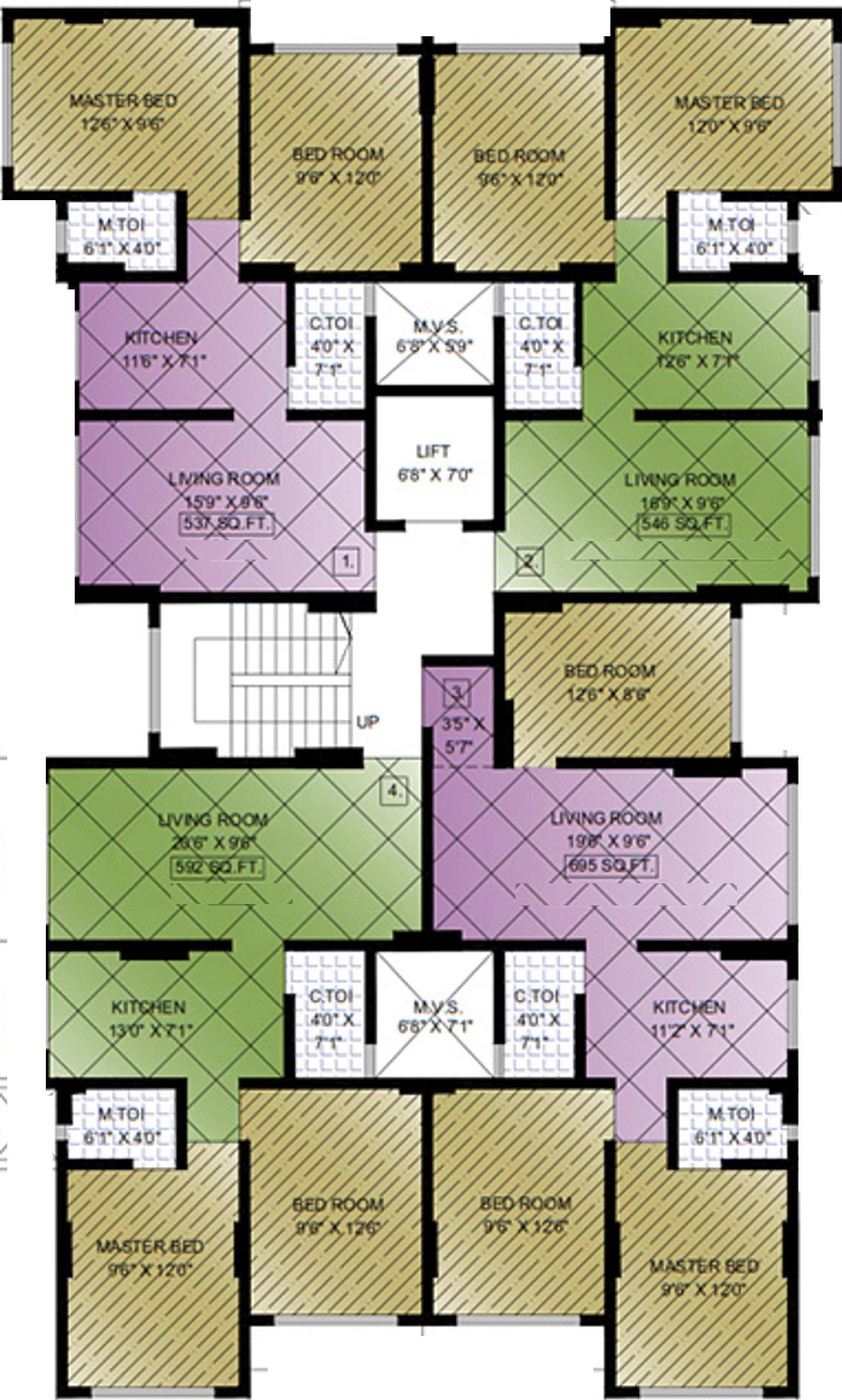 new-ekta-chs Images for Cluster Plan of Aditya New Ekta CHS