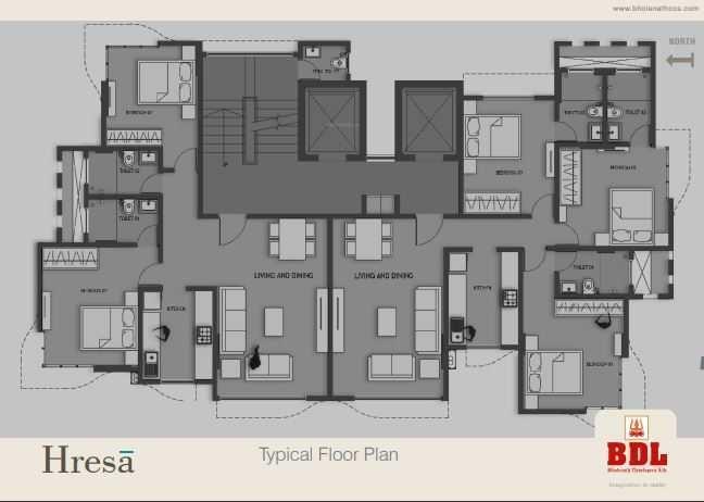 hresa-sainagar-apartment-pvt-ltd HRESA Cluster Plan