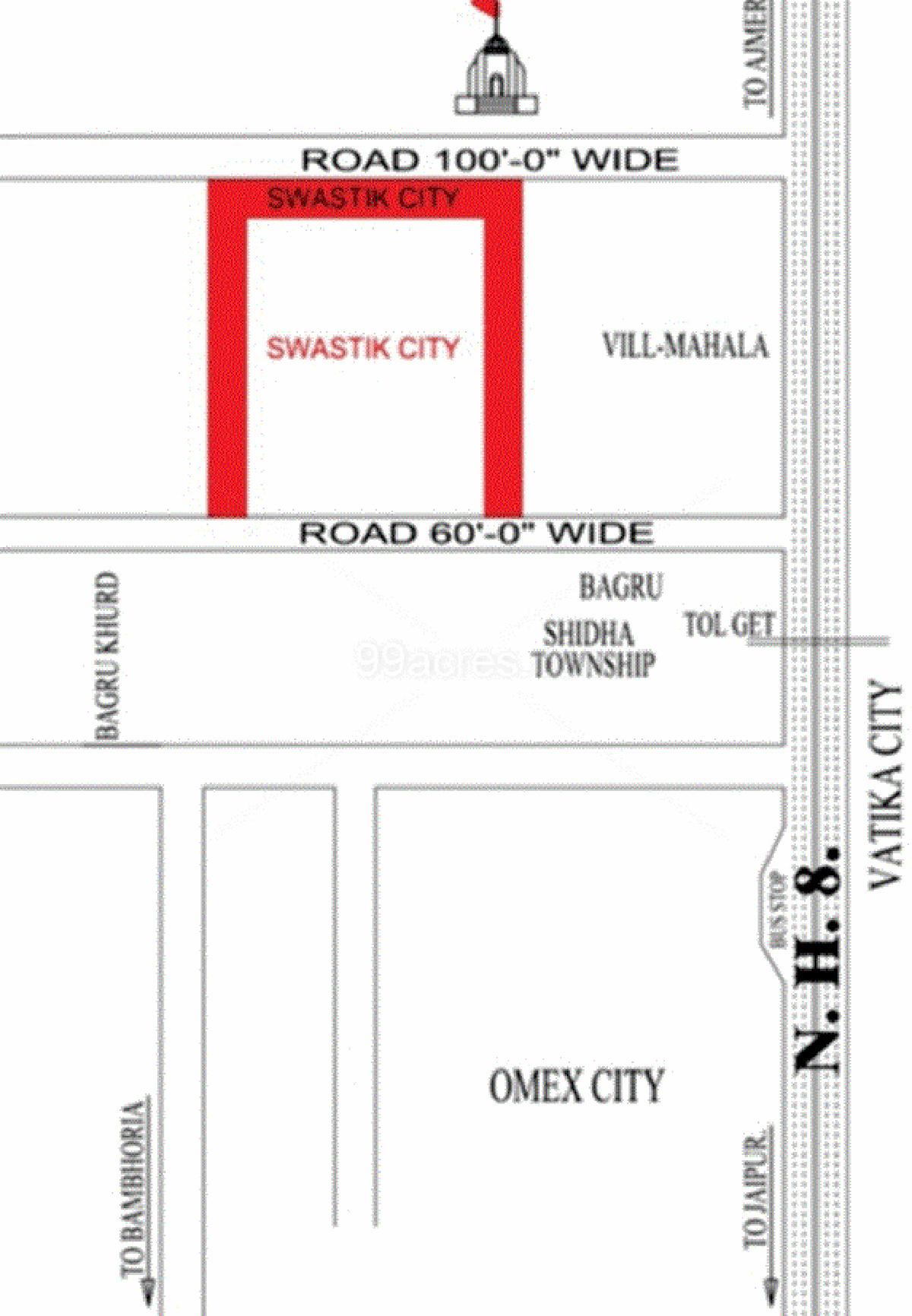 city-phase-ii Images for Location Plan of Swastik City Phase II
